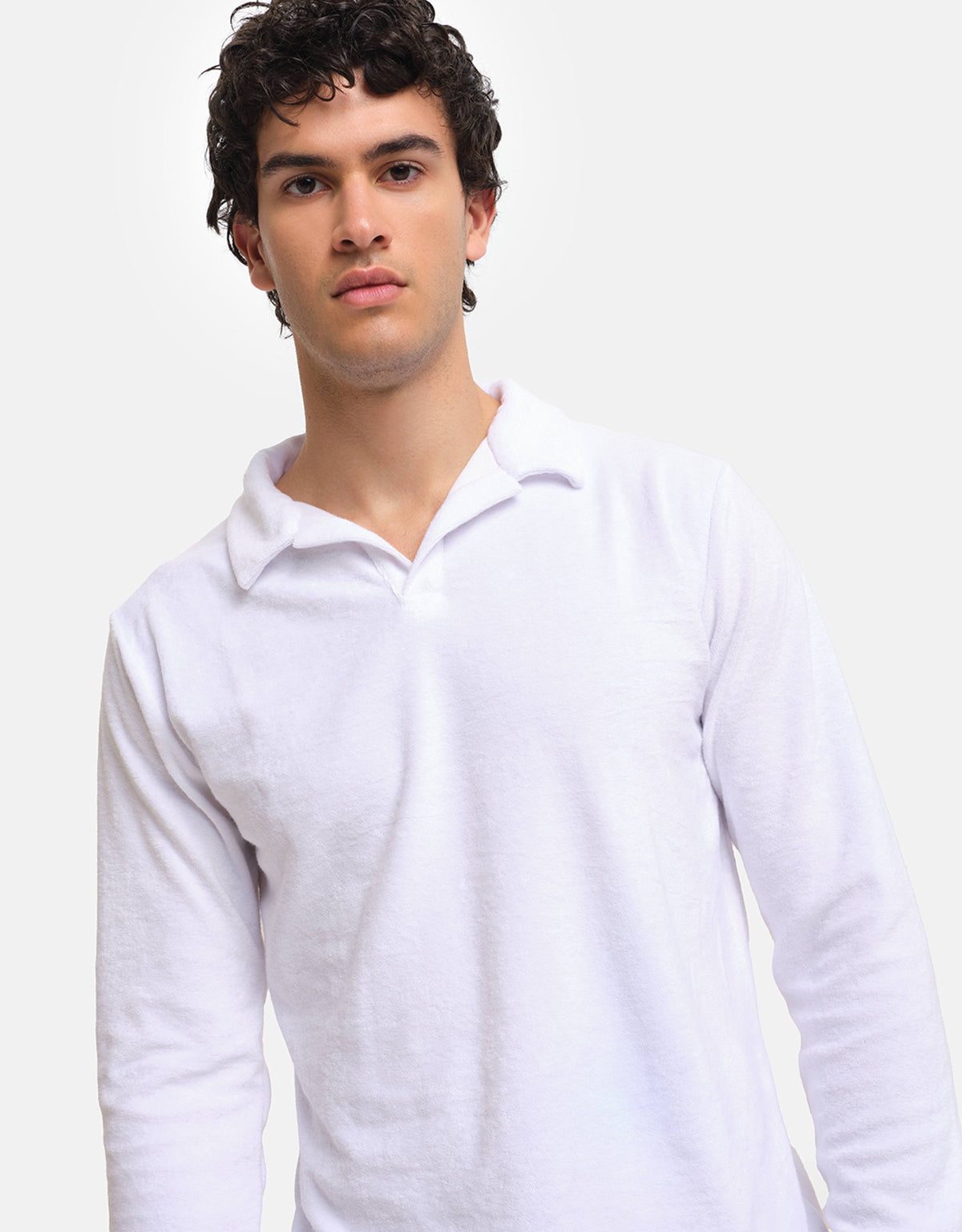 Marzamemi Long Terry Polo Shirt
