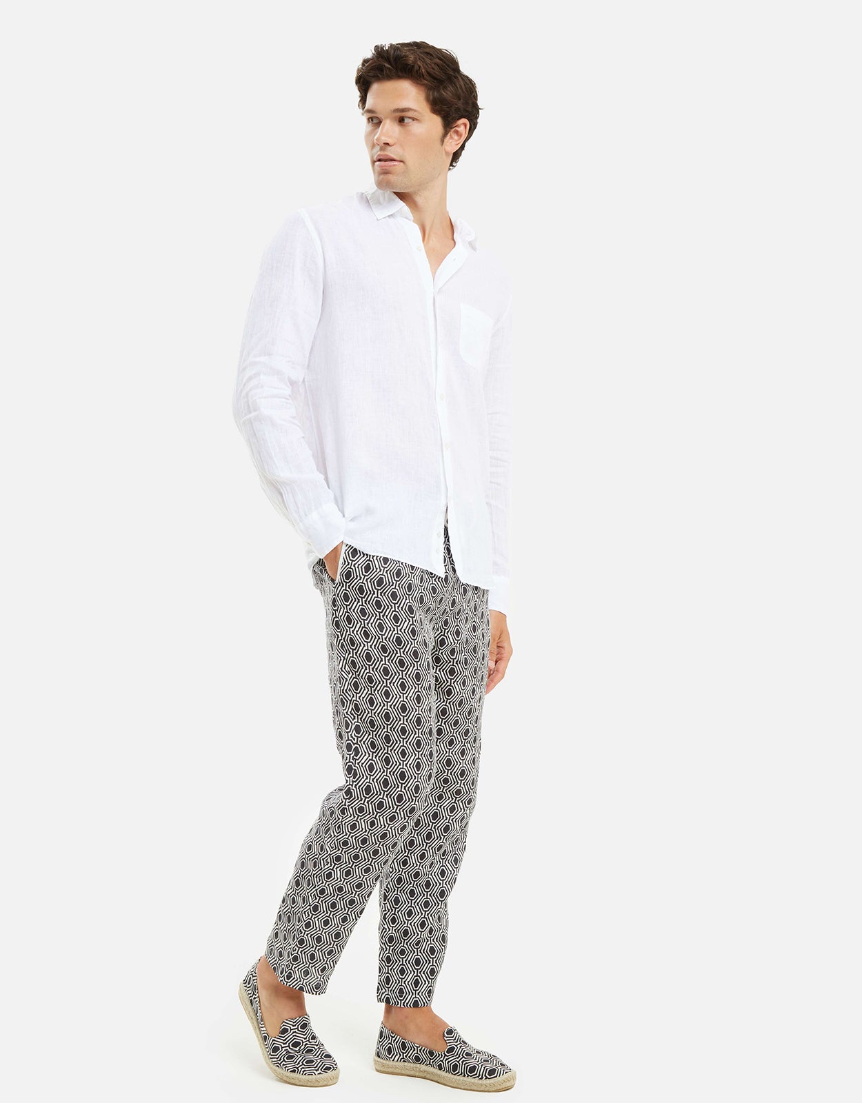 White Linen Beach Shirt