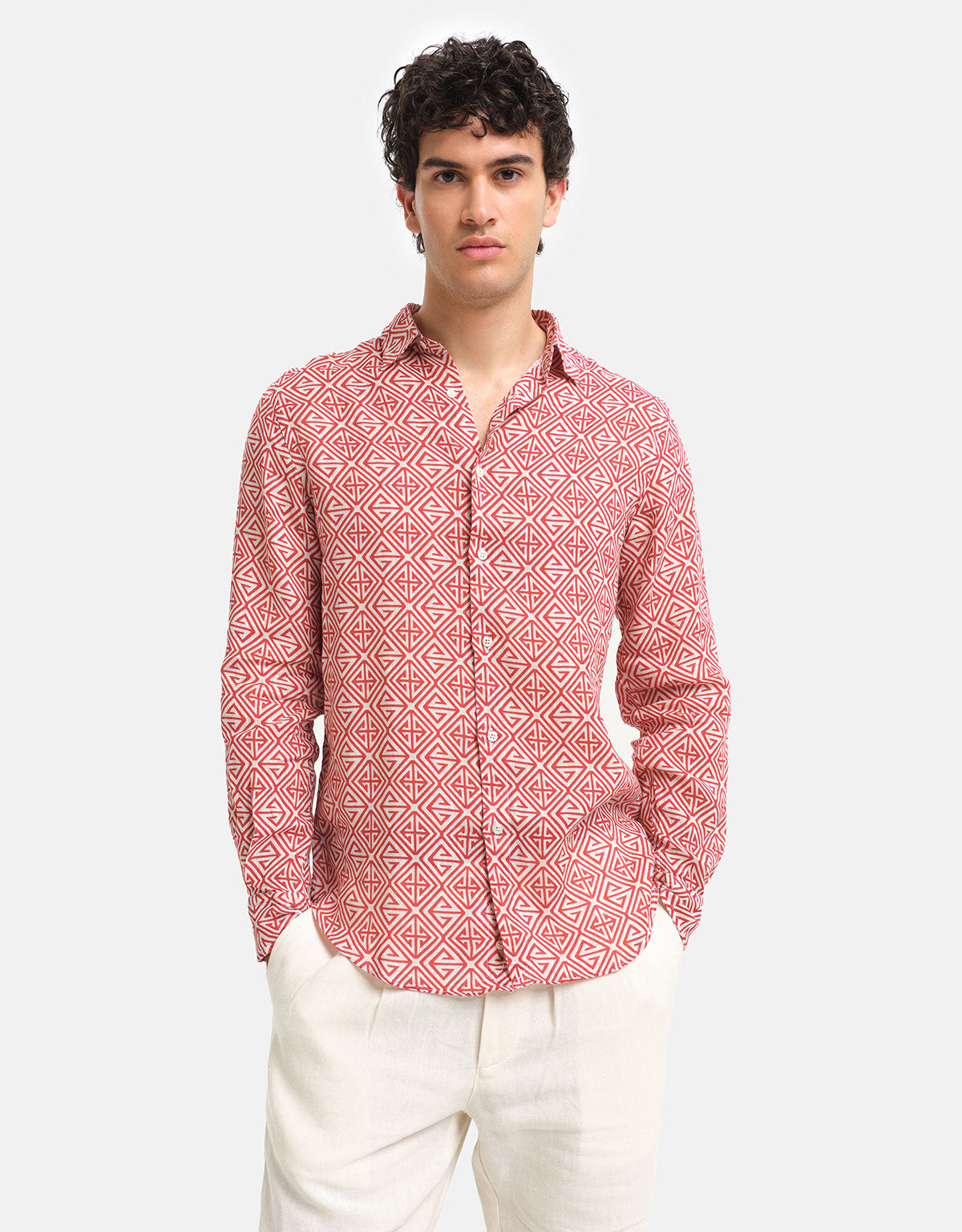 Camicia Villagonia Lino Slim Fit