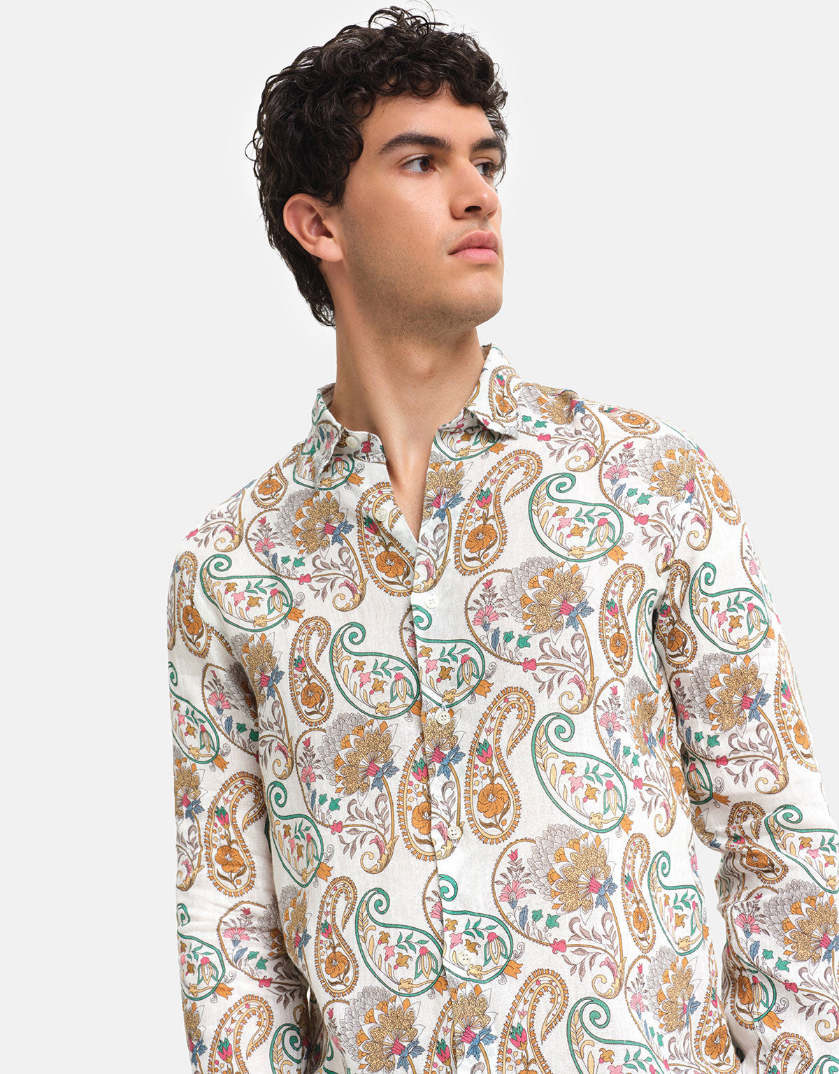 Camicia Casablanca Lino Slim Fit