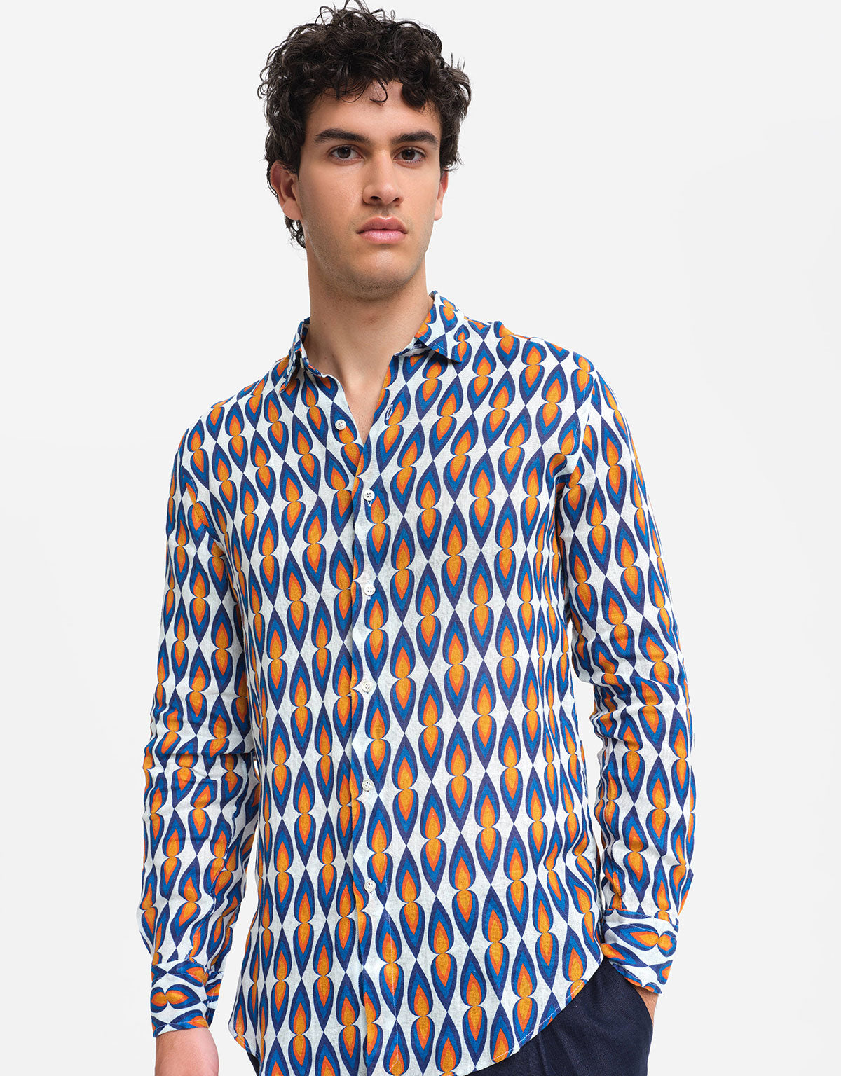 Camicia Levante Lino Slim Fit