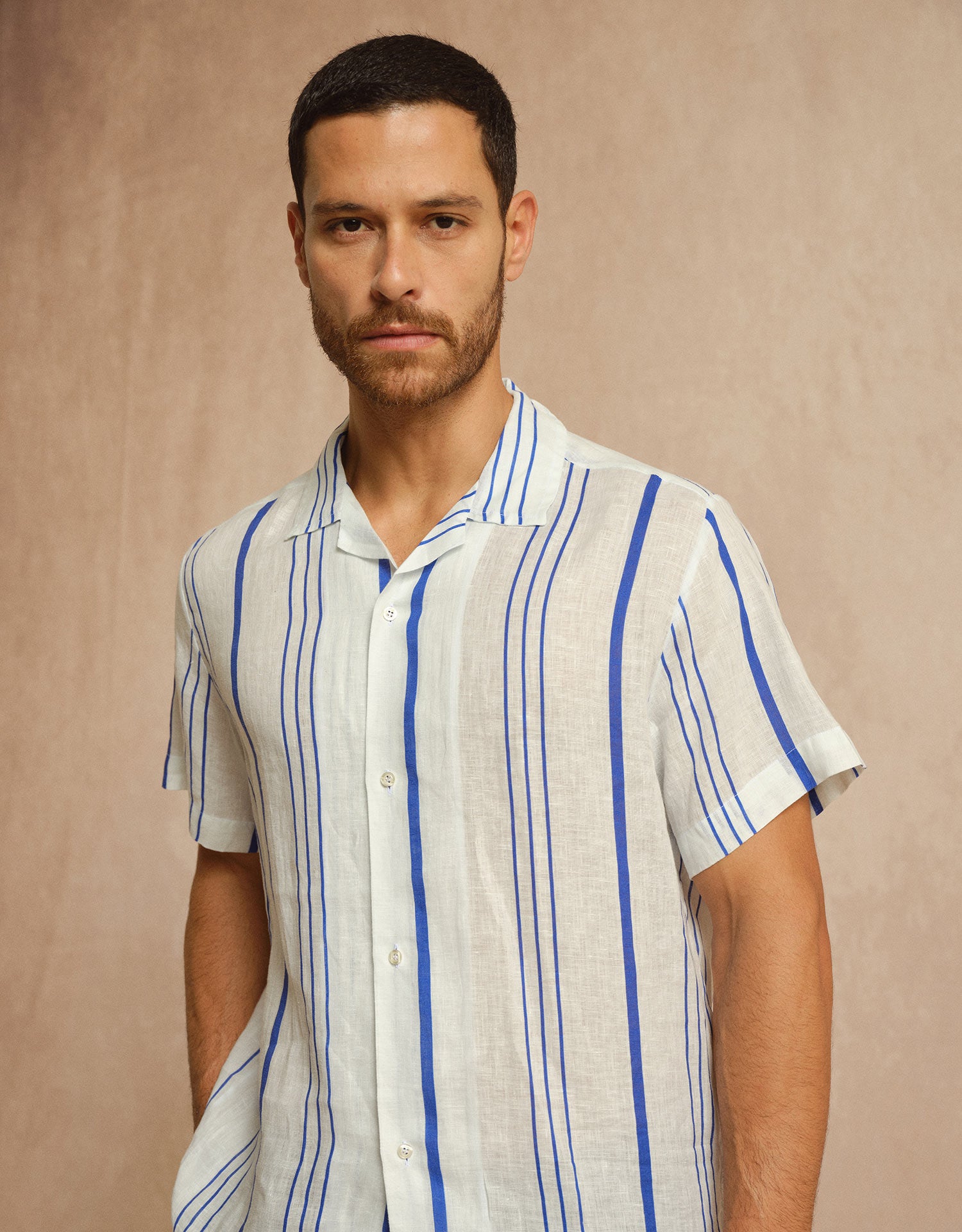 Camicia Bowling La Greca Lino