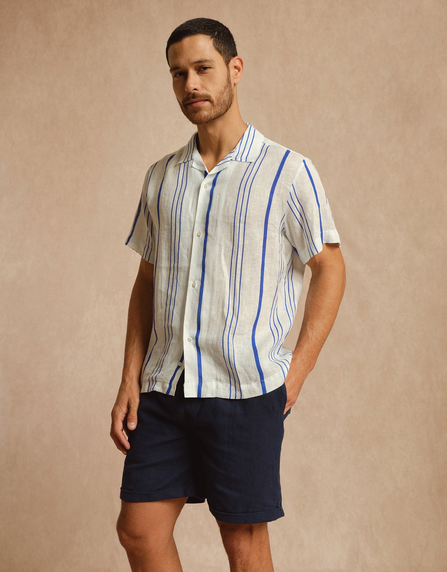 Camicia Bowling La Greca Lino