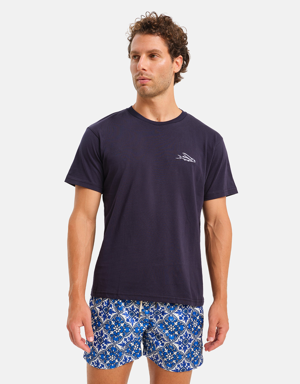 Stromboli Cotton Embroidery T-Shirt