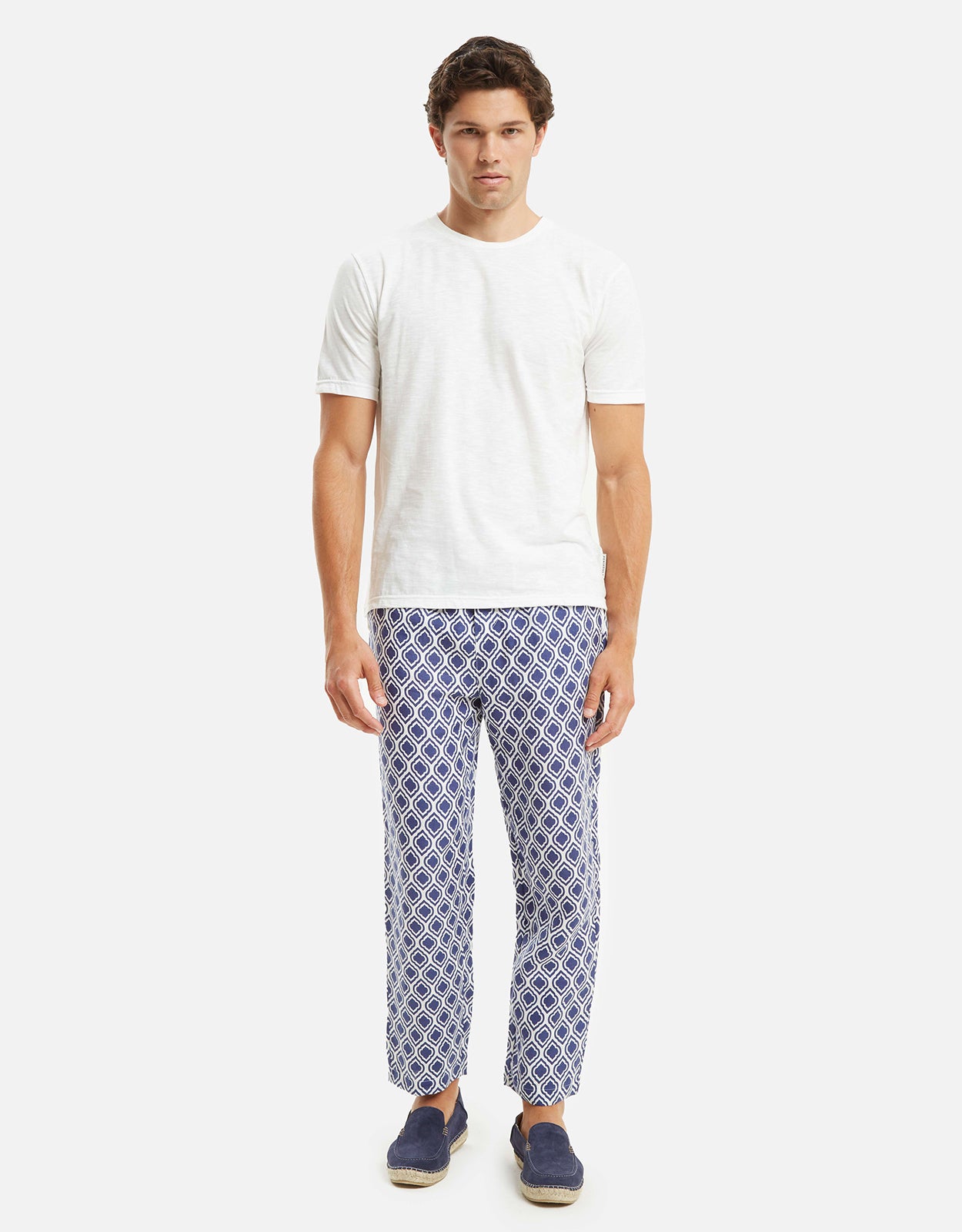 Marzamemi Linen and Cotton T-Shirt