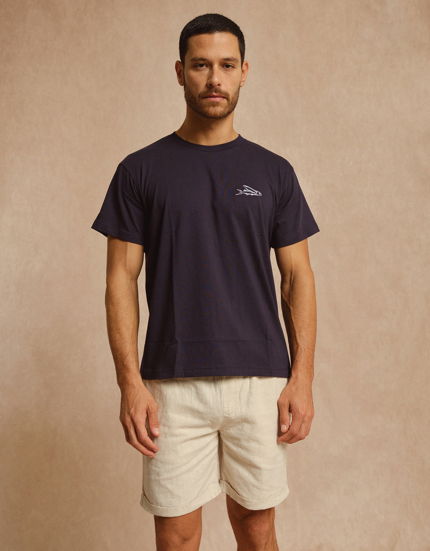 Stromboli Cotton Embroidery T-Shirt