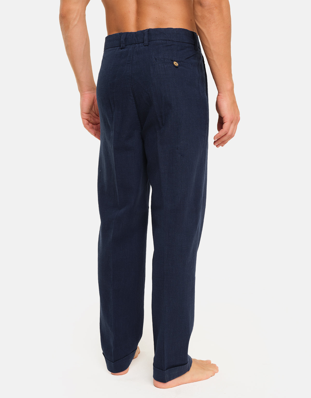 Stromboli linen pleated trousers