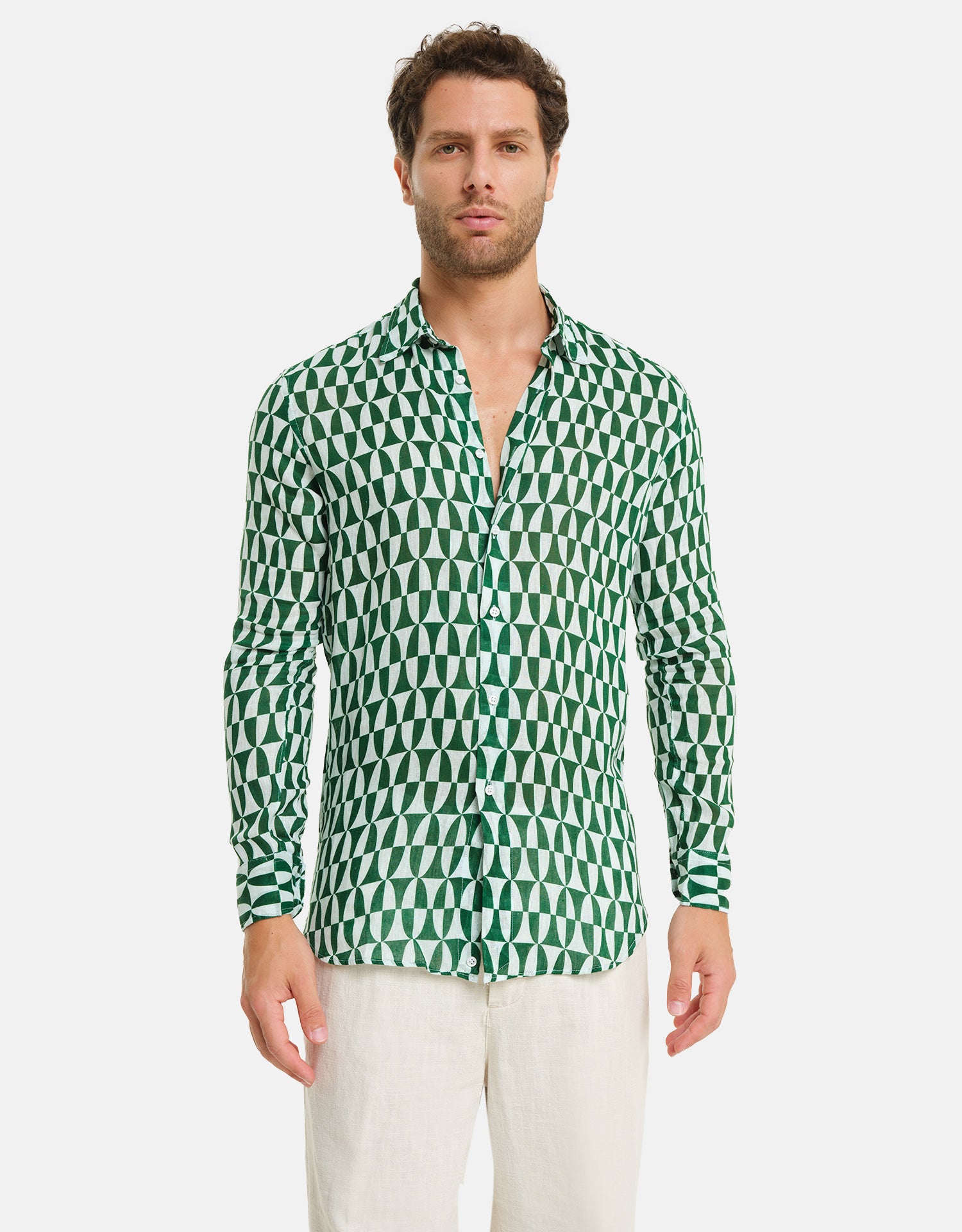 Camicia Cala Gabbiani Lino