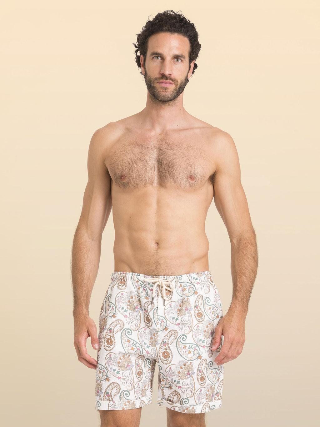 PANTABASKET DE LINHO ESTAMPADO CASABLANCA