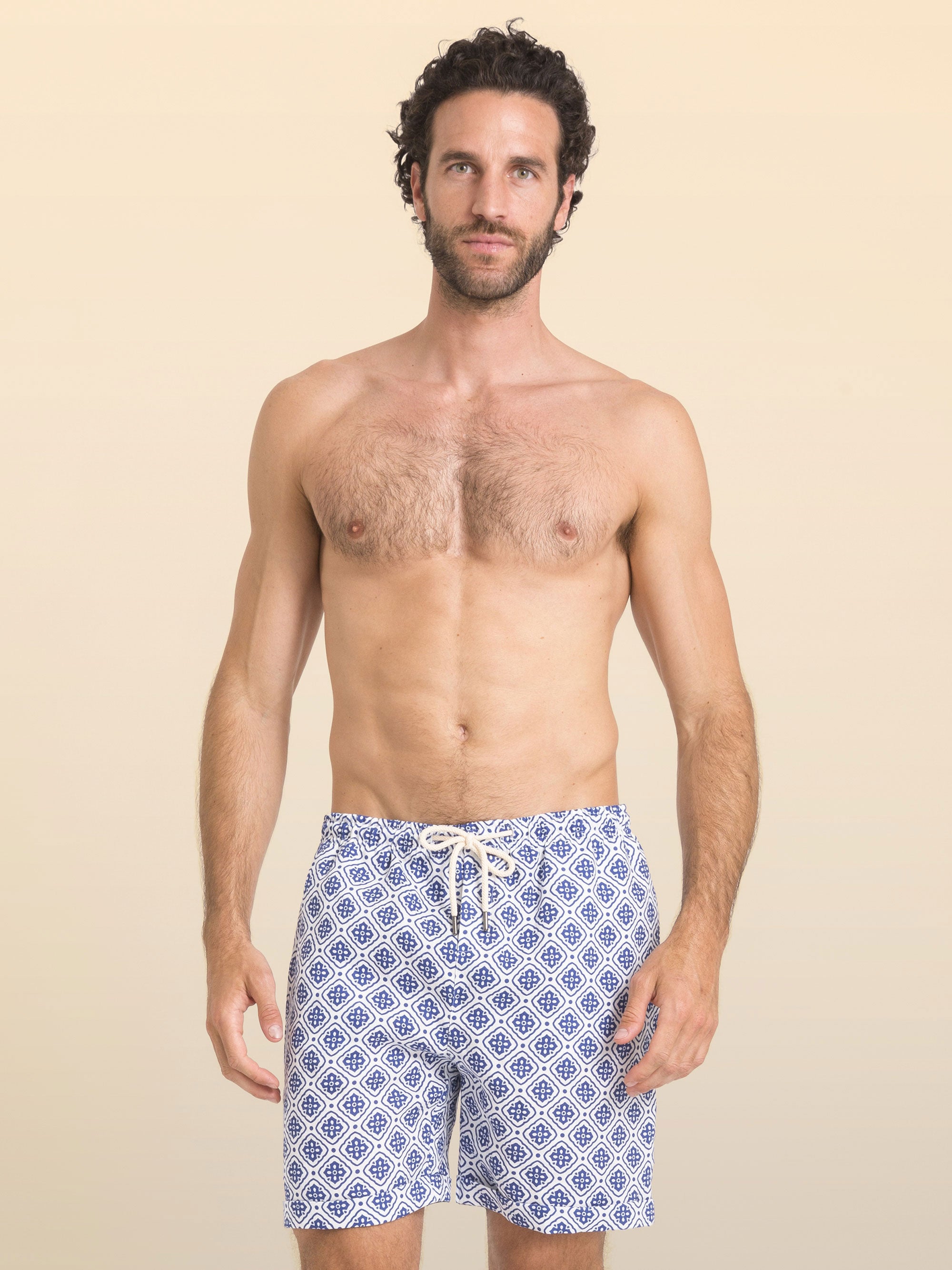 PANTABASKET EM LINHO ESTAMPADO PANTELLERIA