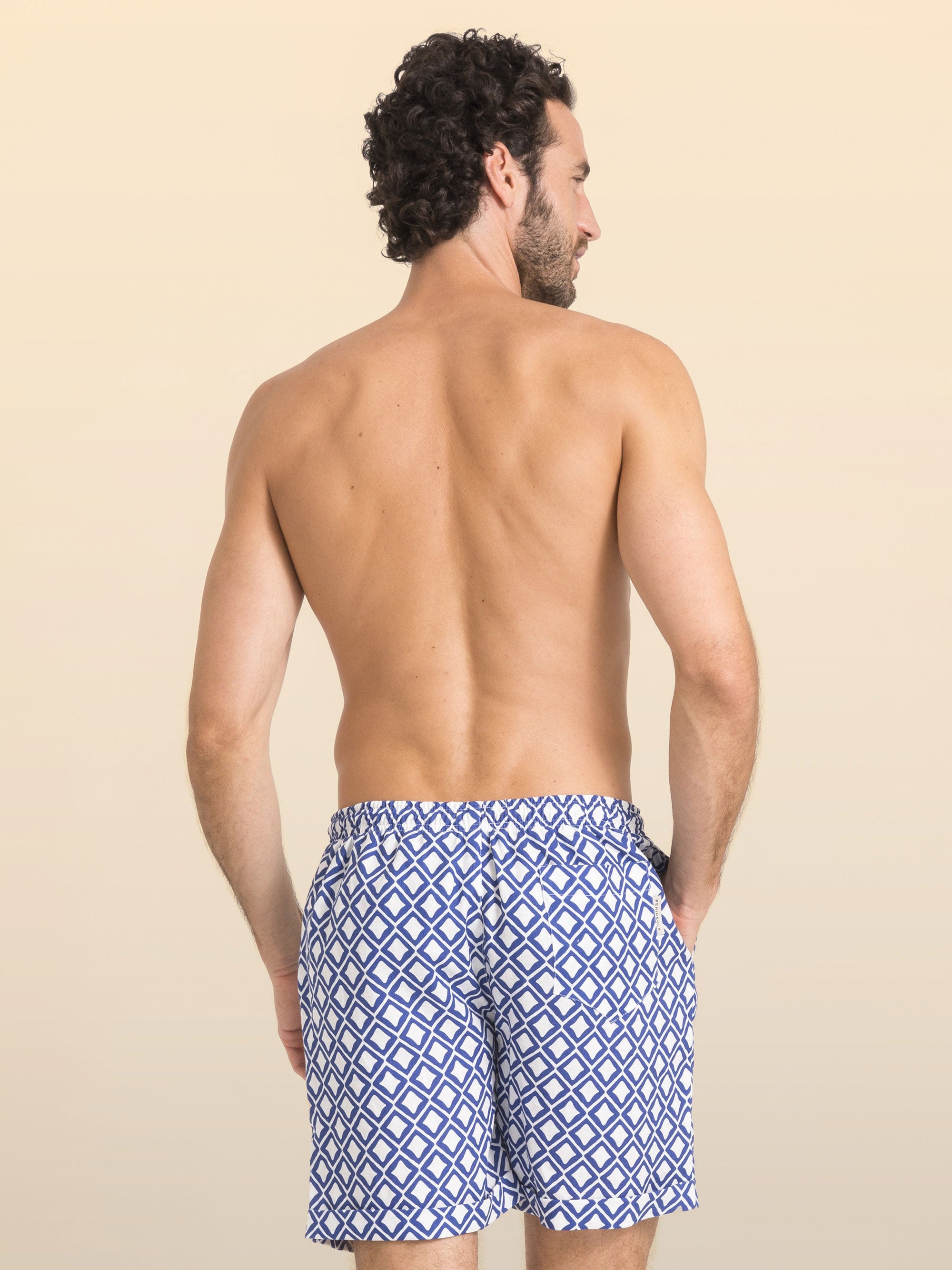 PANTABASKET EM LINHO ESTAMPADO TEULADA