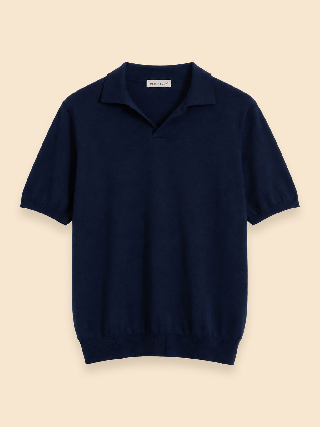 POLO DE HOMBRE DE MANGA CORTA EN PUNTO DE ALGODÓN Y SEDA STROMBOLI