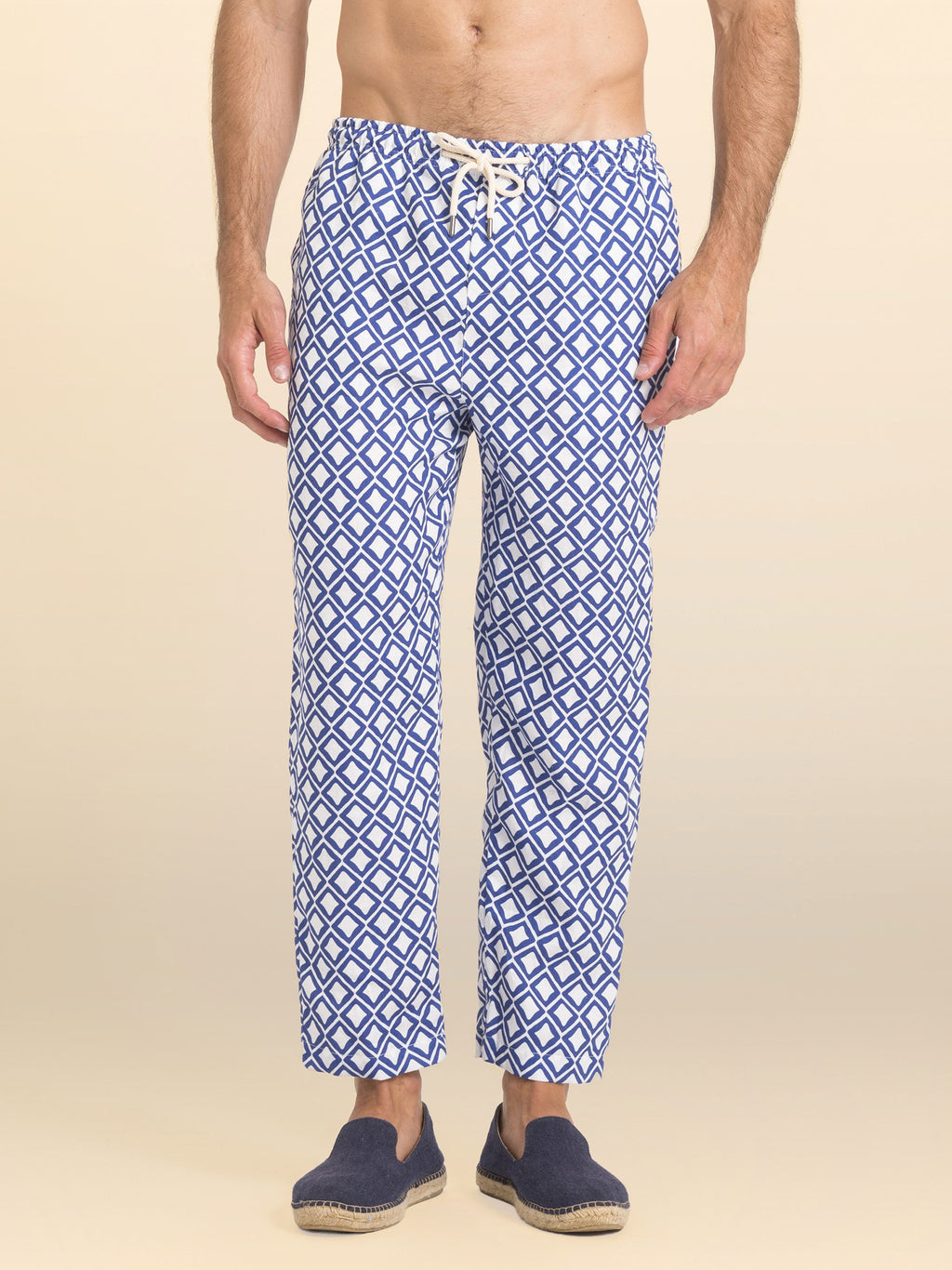 CALÇAS DE LINHO ESTAMPADO TEULADA