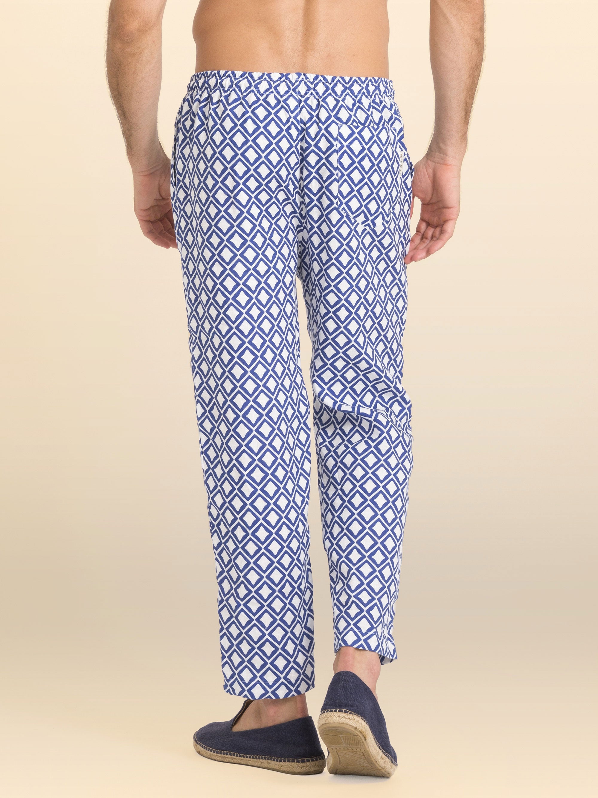 CALÇAS DE LINHO ESTAMPADO TEULADA