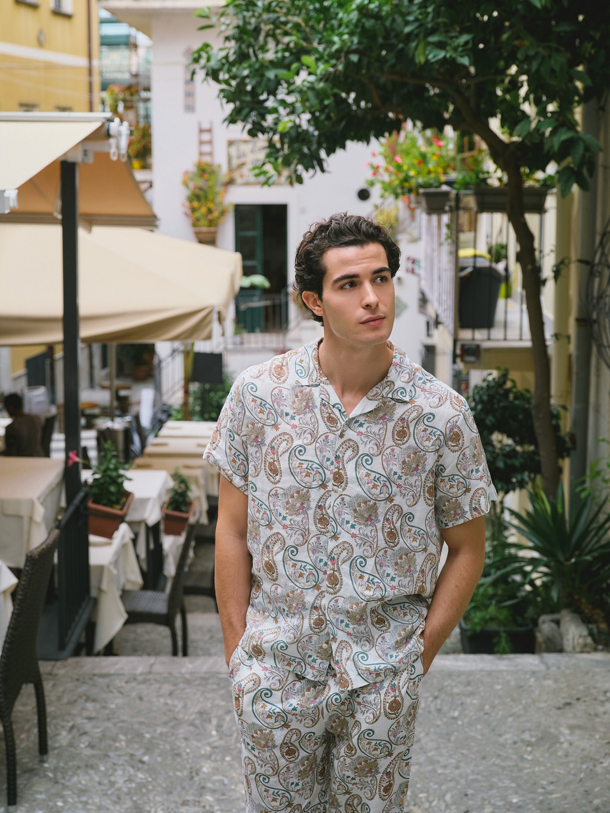 CAMISA BOWLING EM LINHO CASABLANCA