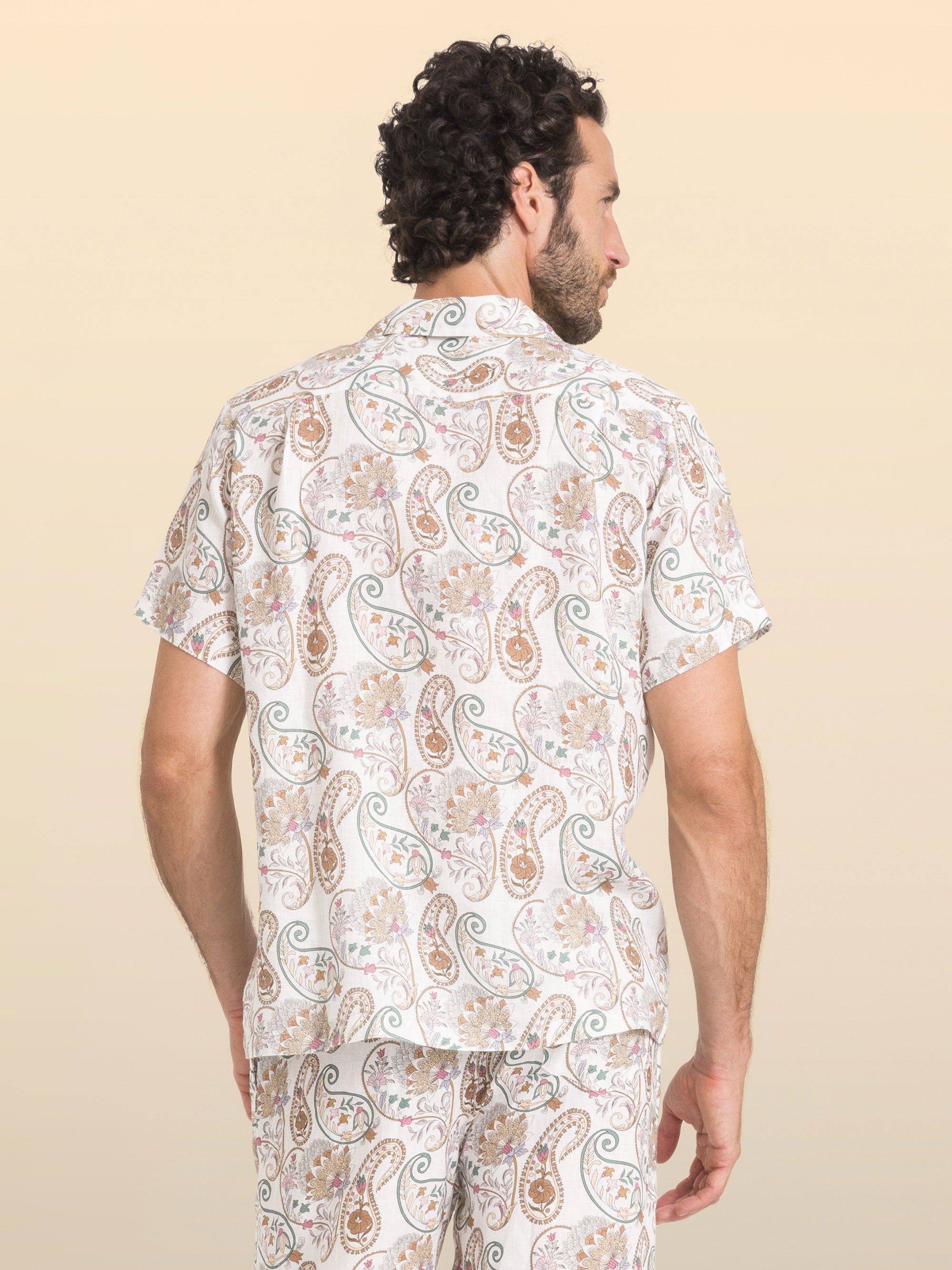 CAMISA BOWLING EM LINHO CASABLANCA