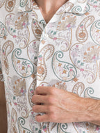 Bowlinghemd aus Leinen Casablanca