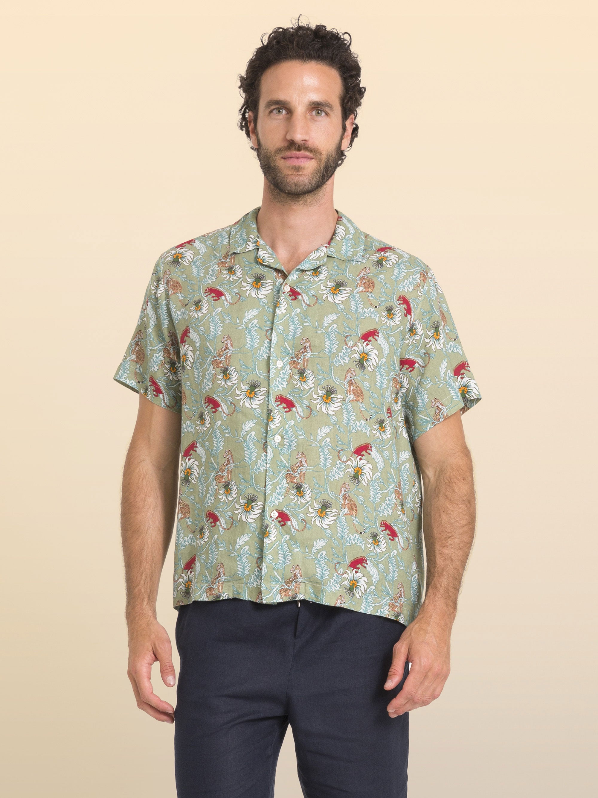 CAMISA BOWLING DE LINHO MALINDI