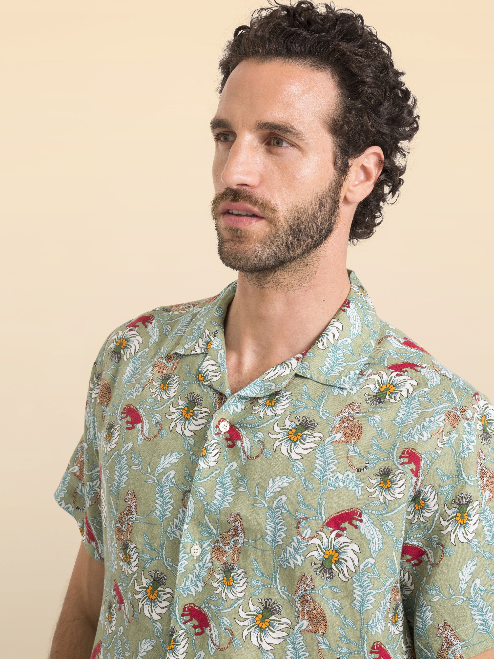 CAMISA BOWLING DE LINHO MALINDI