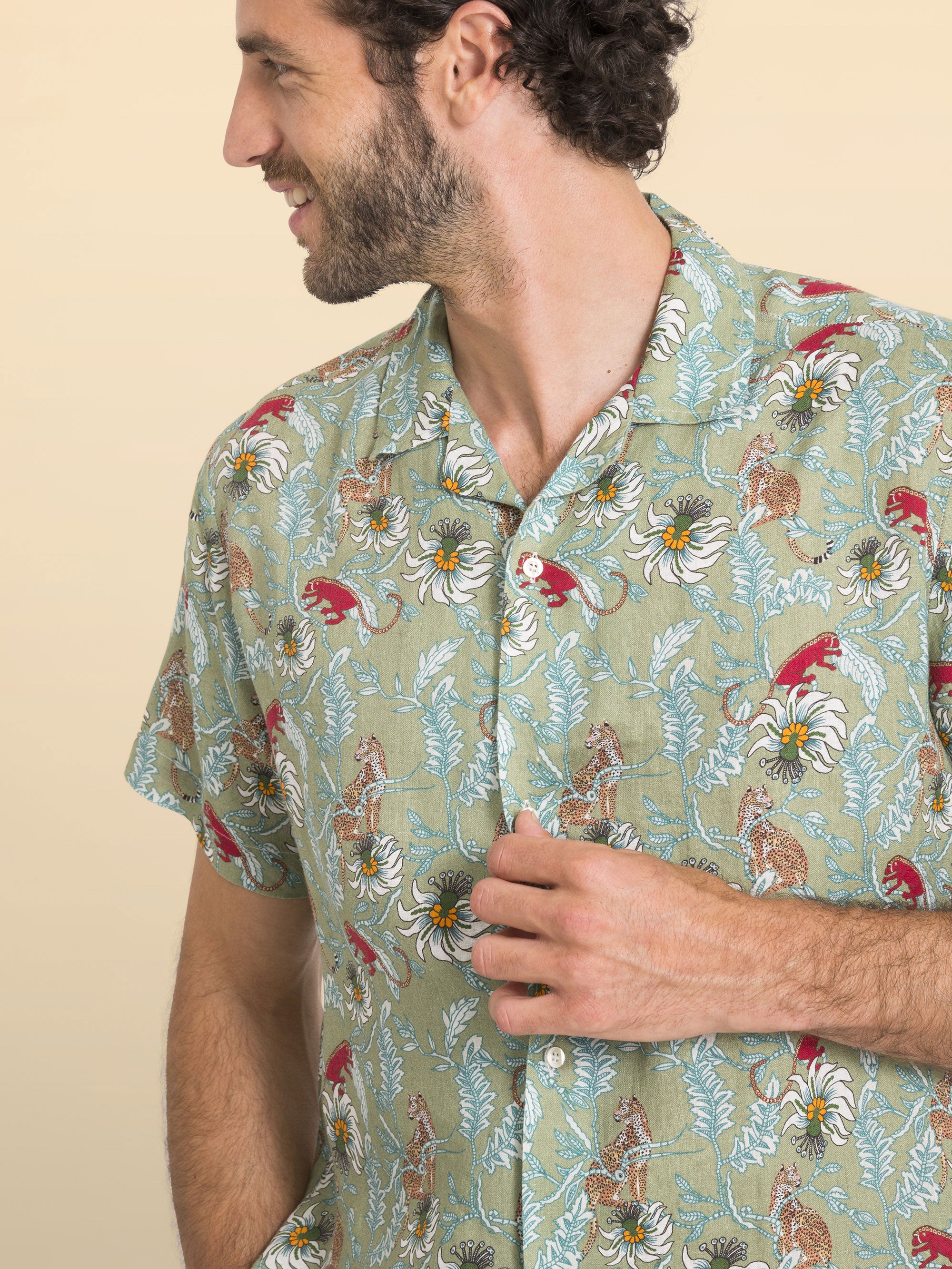 CAMISA BOWLING DE LINHO MALINDI