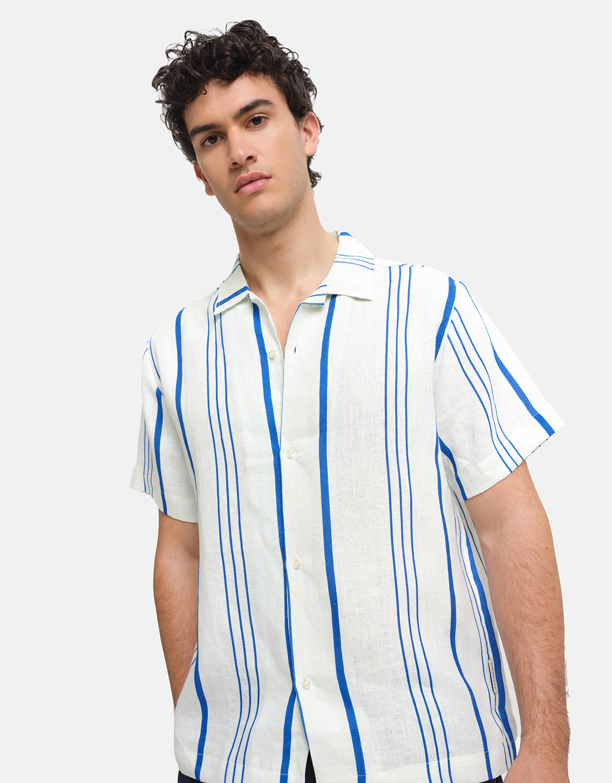 La Greca Linen Bowling Shirt