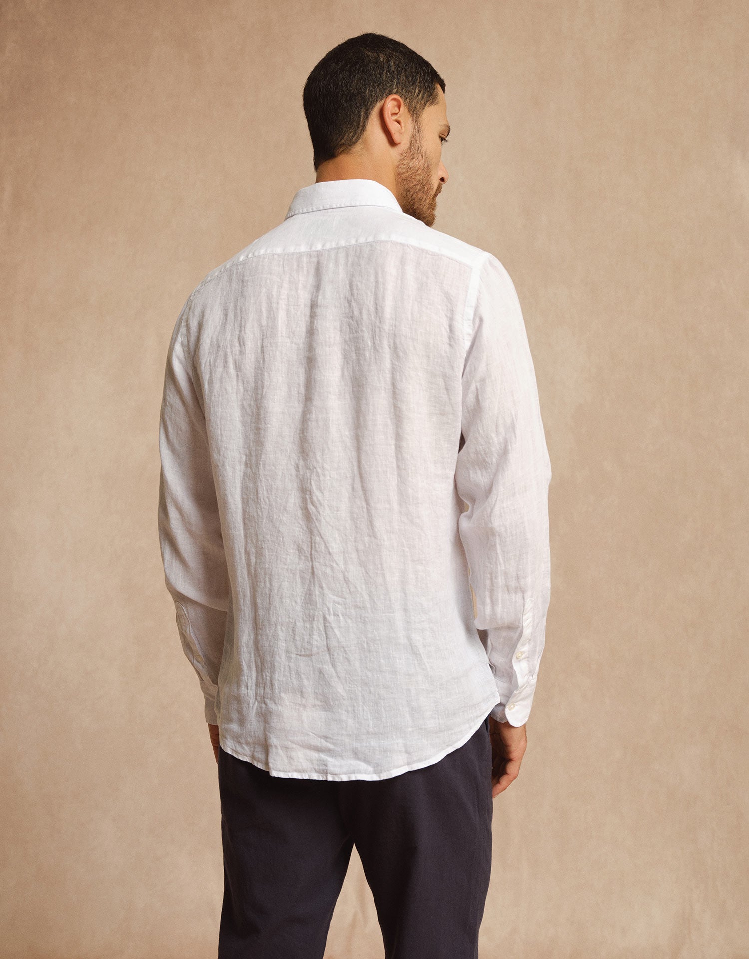 White Linen Beach Shirt