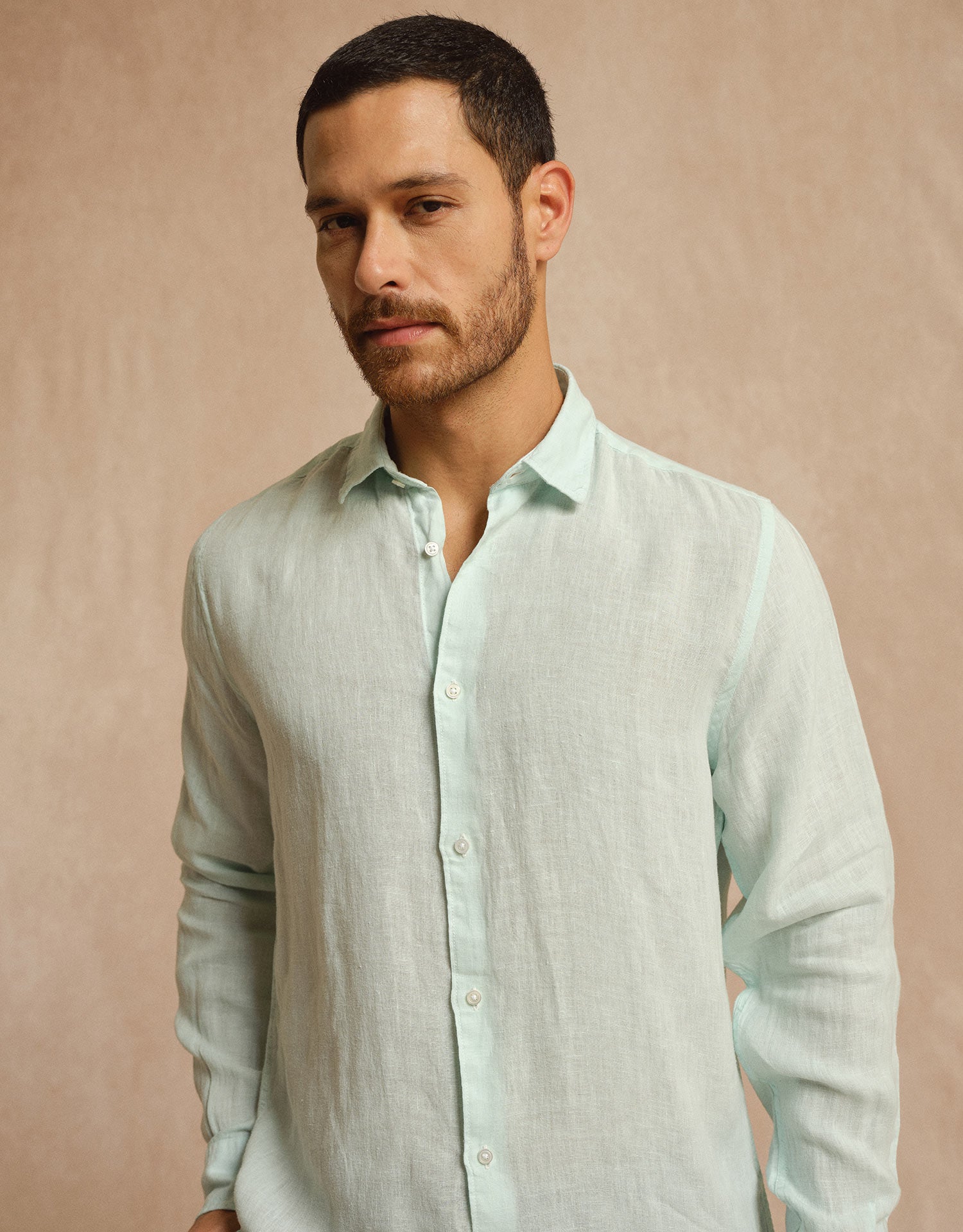 Aquamarine Linen Shirt