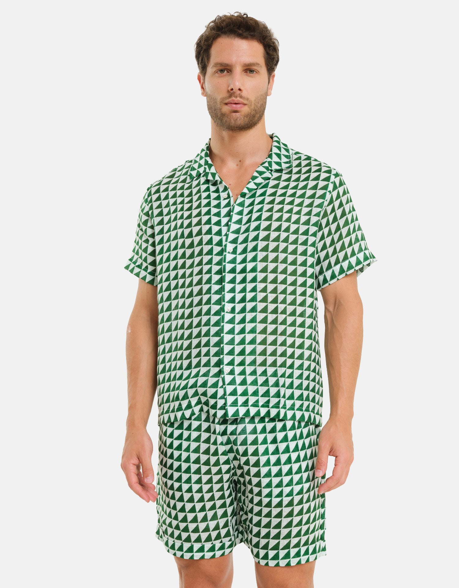 Camicia Bowling Tabaccara Lino