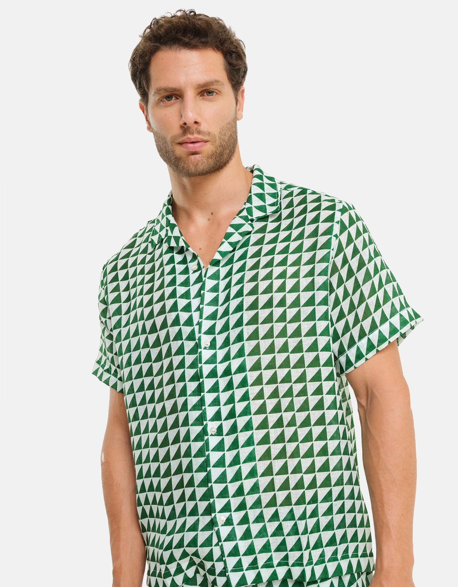 Camicia Bowling Tabaccara Lino