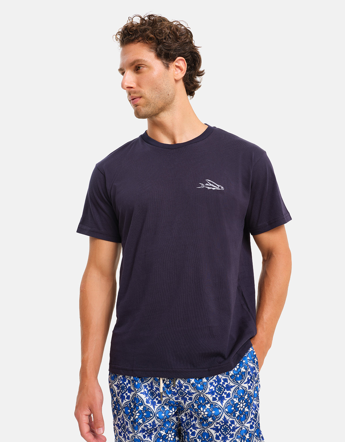 Stromboli Cotton Embroidery T-Shirt