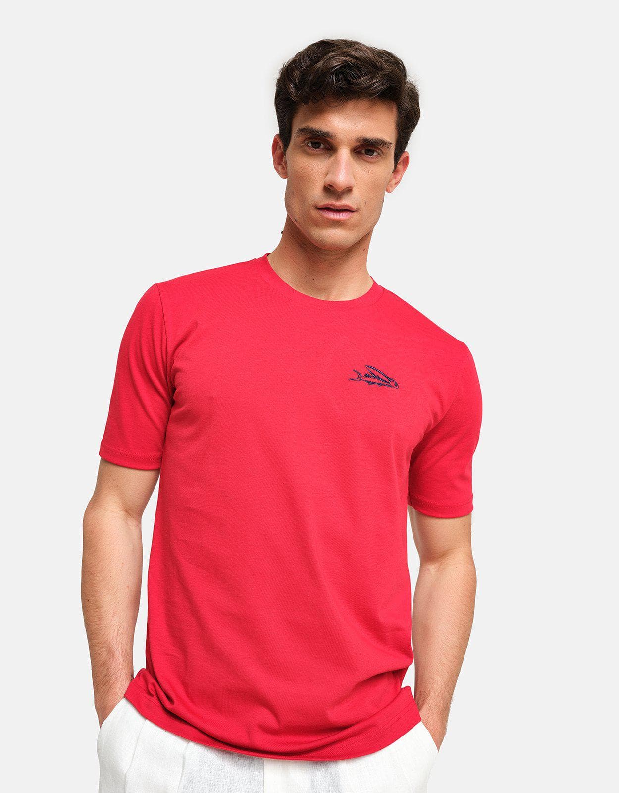 Peninsula Swimwear T-Shirt Red Island Cotton